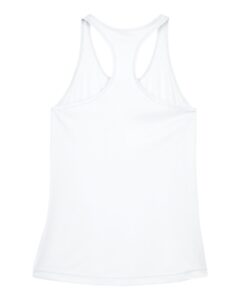 Team 365 TT11WRC Women’s Zone Performance Racerback Tank – White (back)