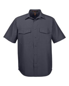 Harriton M580 Men’s Key West Short Sleeve Performance Staff Shirt – Dark Charcoal