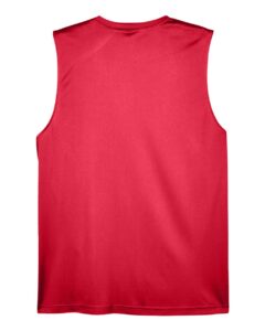 Team 365 TT11M Men’s Zone Performance Muscle T-Shirt – Sport Red (back)