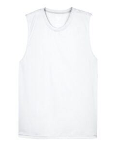 Team 365 TT11M Men’s Zone Performance Muscle T-Shirt – White