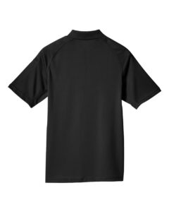 Harriton M211 Men’s Advantage Tactical Performance Polo – Black (back)