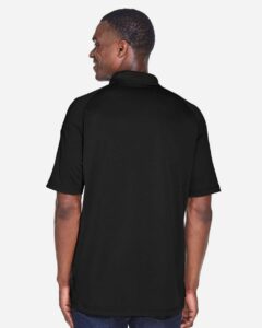 Harriton M211 Men’s Advantage Tactical Performance Polo – Black (on model back)