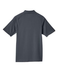 Harriton M211 Men’s Advantage Tactical Performance Polo – Dark Charcoal (back)