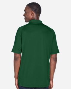 Harriton M211 Men’s Advantage Tactical Performance Polo – Dark Green (on model back)