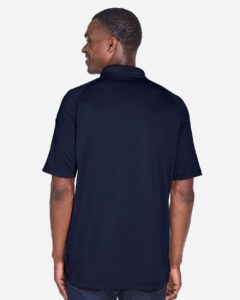 Harriton M211 Men’s Advantage Tactical Performance Polo – Dark Navy (on model back)