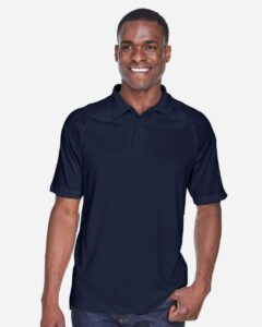 Harriton M211 Men’s Advantage Tactical Performance Polo – Dark Navy (on model)