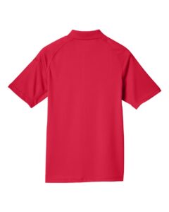 Harriton M211 Men’s Advantage Tactical Performance Polo – Red (back)