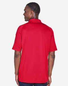 Harriton M211 Men’s Advantage Tactical Performance Polo – Red (on model back)