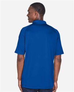 Harriton M211 Men’s Advantage Tactical Performance Polo – True Royal (on model back)