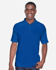 Harriton M211 Men’s Advantage Tactical Performance Polo – True Royal (on model)