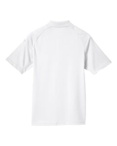 Harriton M211 Men’s Advantage Tactical Performance Polo – White (back)