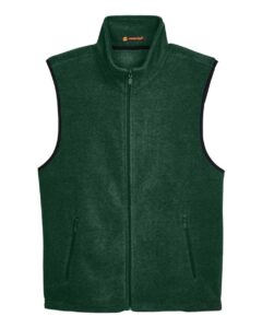 Harriton M985 Unisex Fleece Full-Zip Vest – Hunter