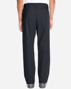 Harriton M898 Unisex Restore Scrub Pants – Black (on model back)
