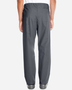 Harriton M898 Unisex Restore Scrub Pants – Dark Charcoal (on model back)