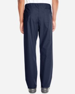 Harriton M898 Unisex Restore Scrub Pants – Dark Navy (on model back)