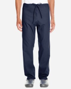 Harriton M898 Unisex Restore Scrub Pants – Dark Navy (on model)