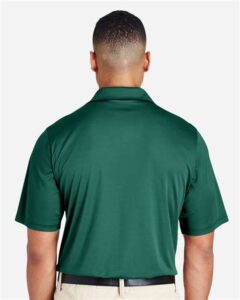 Team 365 TT51 Men’s Zone Performance Polo – Sport Forest (on model back)