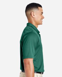 Team 365 TT51 Men’s Zone Performance Polo – Sport Forest (on model side)