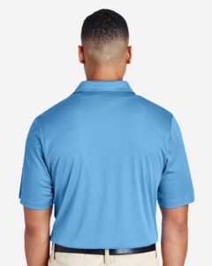 Team 365 TT51 Men’s Zone Performance Polo – Sport Light Blue (on model back)