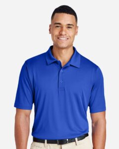 Team 365 TT51 Men’s Zone Performance Polo – Sport Royal (on model)
