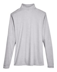 Team 365 TT31HW Women’s Zone Sonic Heather Performance Quarter-Zip Pullover – Athletic Heather (back)