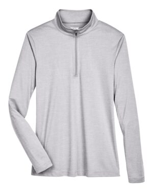Team 365 TT31HW Women’s Zone Sonic Heather Performance Quarter-Zip Pullover – Athletic Heather