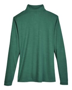 Team 365 TT31HW Women’s Zone Sonic Heather Performance Quarter-Zip Pullover – Sport Forest Heather (back)