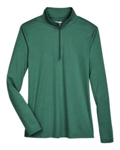 Team 365 TT31HW Women’s Zone Sonic Heather Performance Quarter-Zip Pullover – Sport Forest Heather