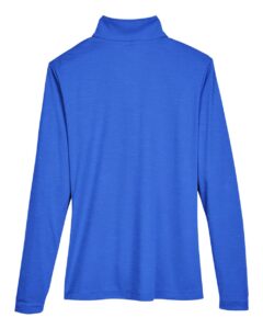 Team 365 TT31HW Women’s Zone Sonic Heather Performance Quarter-Zip Pullover – Sport Royal Heather (back)