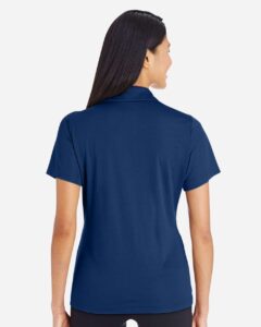 Team 365 TT51W Women’s Zone Performance Polo – Sport Dark Navy (on model back)