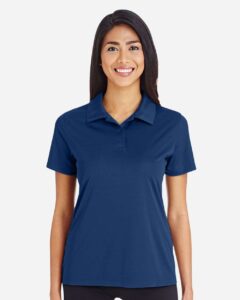 Team 365 TT51W Women’s Zone Performance Polo – Sport Dark Navy (on model)