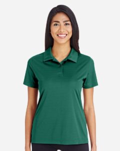 Team 365 TT51W Women’s Zone Performance Polo – Sport Forest (on model)