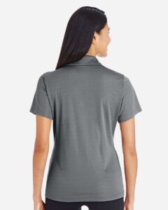 Team 365 TT51W Women’s Zone Performance Polo – Sport Graphite (on model back)