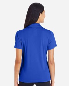 Team 365 TT51W Women’s Zone Performance Polo – Sport Royal (on model back)