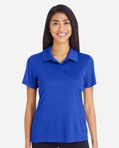 Team 365 TT51W Women’s Zone Performance Polo – Sport Royal (on model)