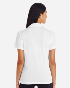 Team 365 TT51W Women’s Zone Performance Polo – White (on model back)