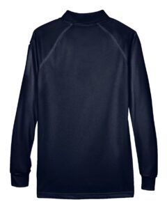 Harriton M211LW Women’s Advantage Long Sleeve Tactical Polo – Dark Navy (back)