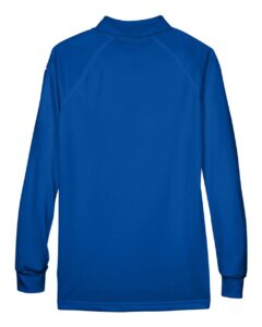 Harriton M211LW Women’s Advantage Long Sleeve Tactical Polo – True Royal (back)