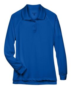 Harriton M211LW Women’s Advantage Long Sleeve Tactical Polo – True Royal