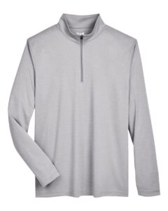 Team 365 TT31H Men’s Zone Sonic Heather Performance Quarter-Zip Pullover – Athletic Heather