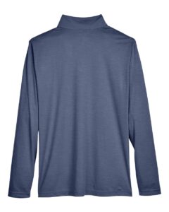 Team 365 TT31H Men’s Zone Sonic Heather Performance Quarter-Zip Pullover – Sport Dark Navy Heather (back)