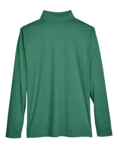 Team 365 TT31H Men’s Zone Sonic Heather Performance Quarter-Zip Pullover – Sport Forest Heather (back)