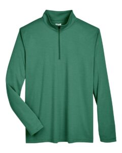 Team 365 TT31H Men’s Zone Sonic Heather Performance Quarter-Zip Pullover – Sport Forest Heather