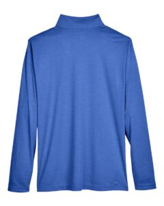 Team 365 TT31H Men’s Zone Sonic Heather Performance Quarter-Zip Pullover – Sport Royal Heather (back)