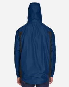 Team 365 TT86 Men’s Dominator Waterproof Jacket – Sport Dark Navy (on model back)