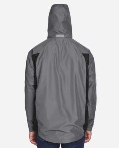 Team 365 TT86 Men’s Dominator Waterproof Jacket – Sport Graphite (on model back)
