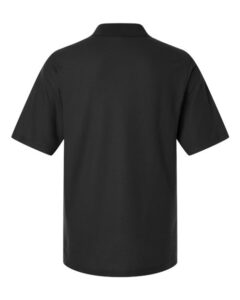 Harriton M105T Men’s Tall Maverick CVC Pique Polo – Black (back)