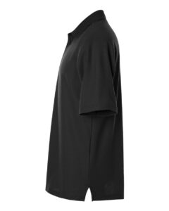 Harriton M105T Men’s Tall Maverick CVC Pique Polo – Black (side)