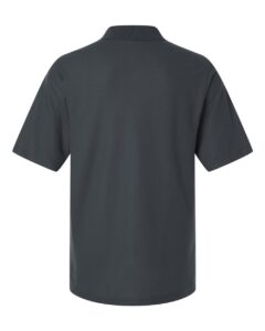 Harriton M105T Men’s Tall Maverick CVC Pique Polo – Dark Charcoal (back)