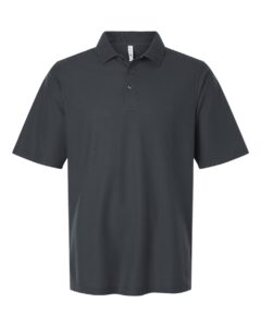 Harriton M105T Men’s Tall Maverick CVC Pique Polo – Dark Charcoal